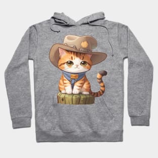 Meowdy Nice Cat With A Cowboy Hats Hoodie